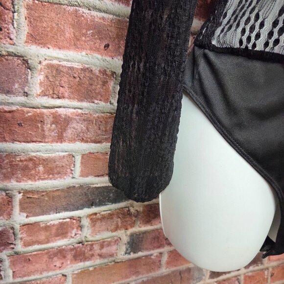 Women's BLASHE Sheer Lace Bodysuit Large - Picture 5 of 7